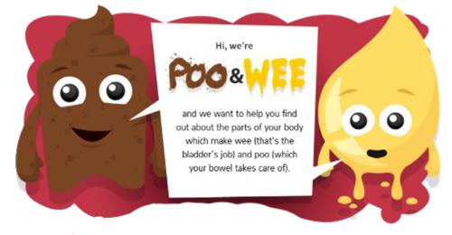 Cartoon image taken from ERIC website depicting Poo and Wee characters