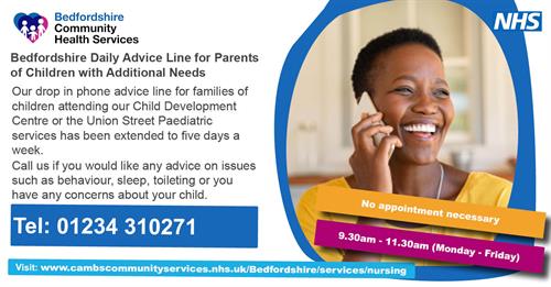 Information re the Daily Advice Line Beds