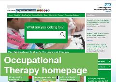 back Occupational therapy homepage