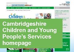 cambridgeshire children and young peoples services homepage