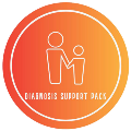 Diagnosis Support Pack Logo - orange background