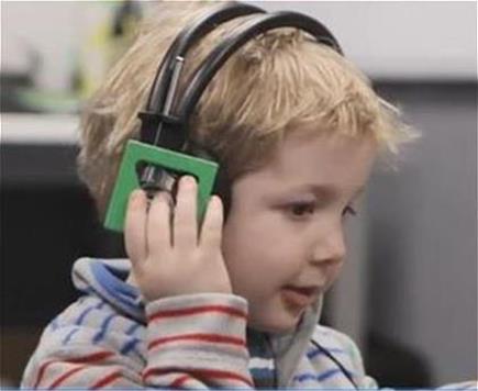 hearing - boy with headphones