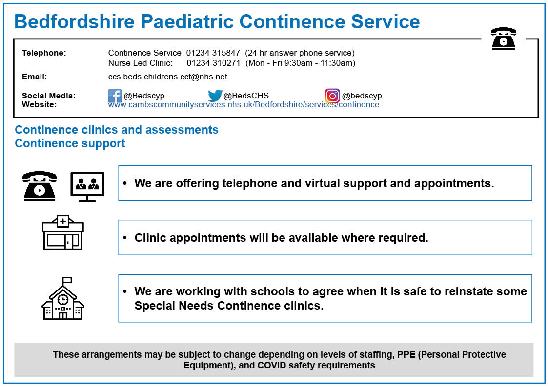 beds paediatric continence service