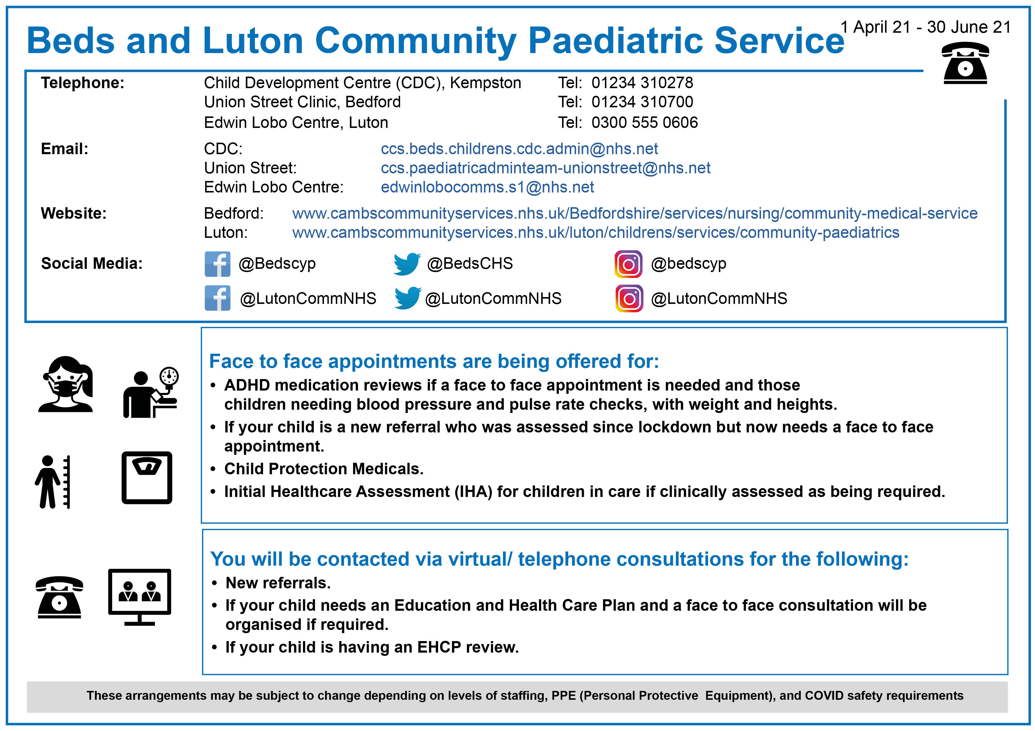 Beds and Luton Community Paediatrics Service