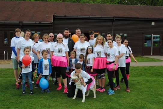 Family and Friends of Mya Best who ran in her memory