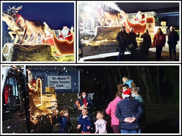 Santas visit to St Neots Rugby Club (collage)